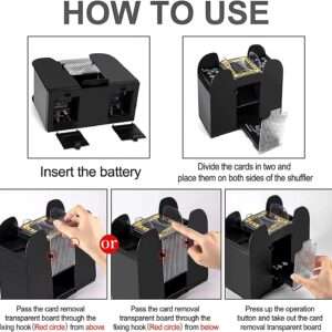 Automatic Card Shuffler for Card Games: Poker, Blackjack, Home Card Games