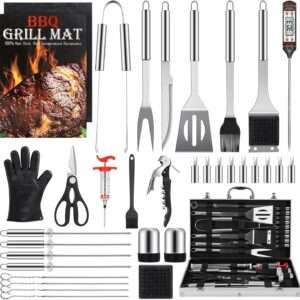 Grilling Pro-the 34PCS Stainless Steel Grill Accessories Set