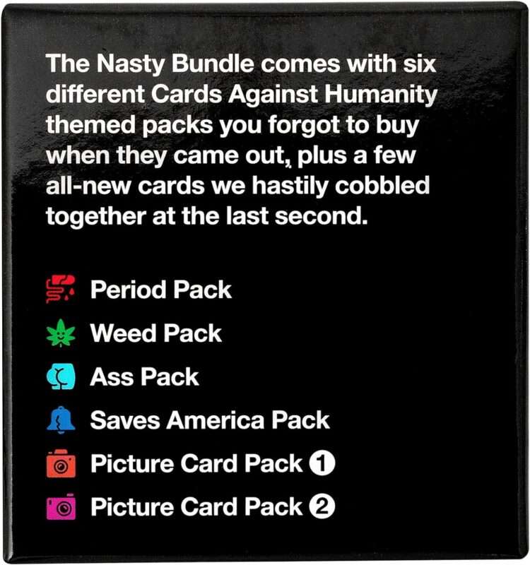 the nasty bundle comes with