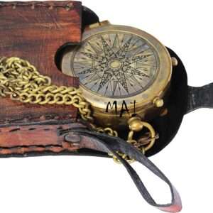 Navigate the Timeless Charm of an Engraved Pocket Compass