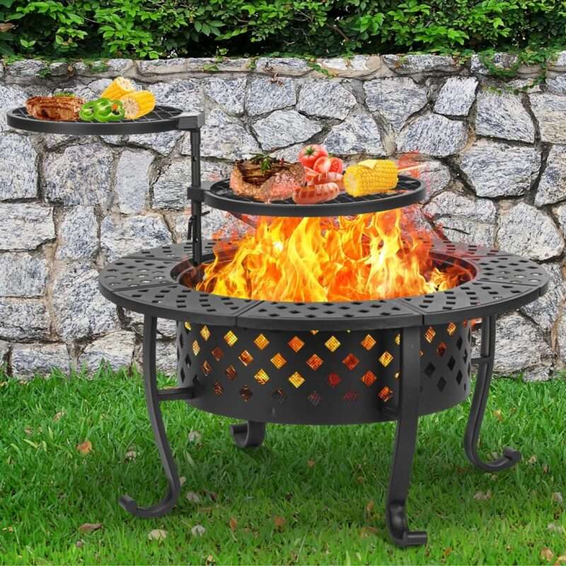 wood burning fire pit