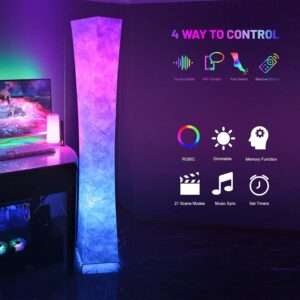 Smart RGB LED Lamp: Multi Color, Alexa & Google Compatible