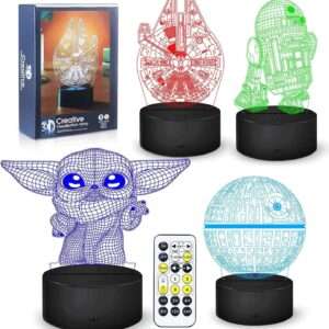 The 4-in-1 3D Star Wars Night Light: Illuminate Your Galaxy