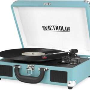 Portable Vintage Record Player-Built-in Speakers & Bluetooth