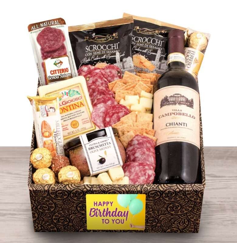 birthday cheer gift basket