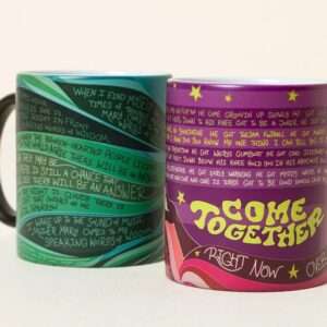 Retro Color-Changing Mugs, Lennon & McCartney Magic Lyrics