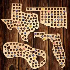 Hometown Hops: Custom Beer Cap Map of Your Home State