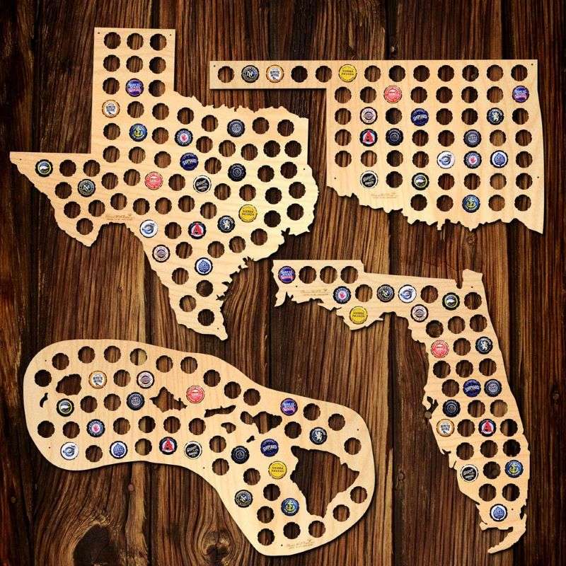 beer cap map