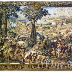 Hunts of Maximilian Renaissance Wall Tapestry Hunting Scene