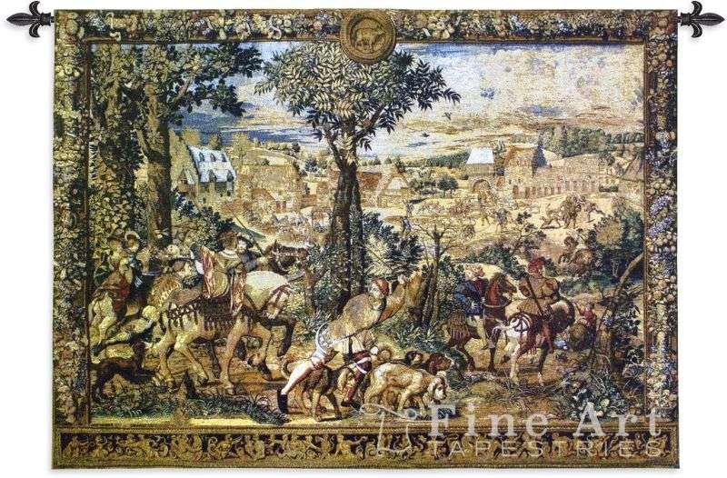 hunts of maximilian wall tapestry