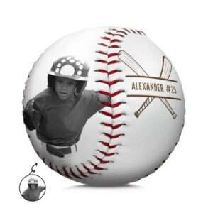 Grand Slam Personalized Baseball – Name and Photo Keepsake