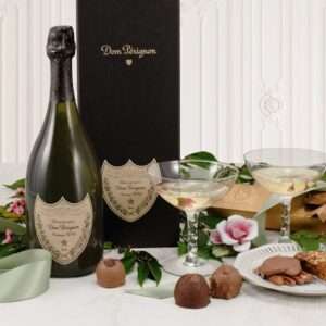 Dom Pérignon Champagne and Handmade Truffles Gift Basket
