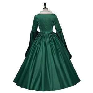 Royal Green Tudor Renaissance Gown: Queen Elizabeth Inspired