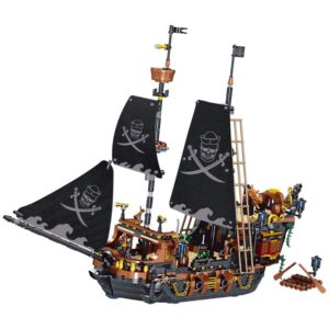 Medieval Pirate Ship Building Blocks Set – Jolly Roger