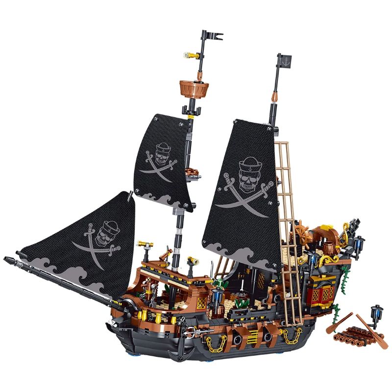medieval pirate ship