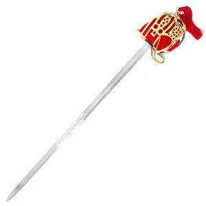 Basket-Hilted Scottish Broad Sword Replica – Brass Guard