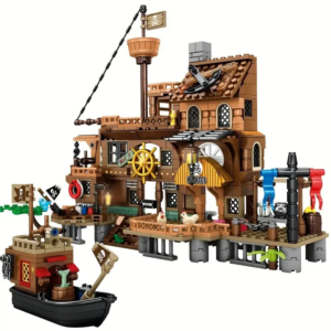 Kids Pirate Island Fortress Adventure Block Set (675 PCS)