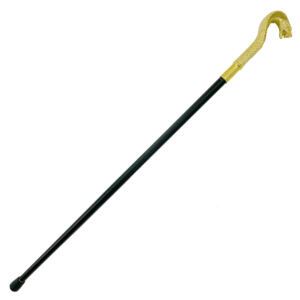 Pharaoh Golden King Cobra Walking Cane – Regal Steel Shaft