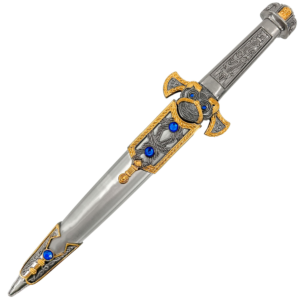 Imperial Elegance Ornate Roman Dagger with Jewel Accents