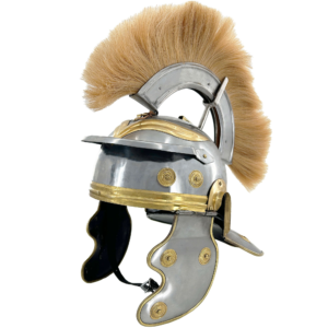 Imperial Roman Centurion Helmet – Blonde Horsehair Plume