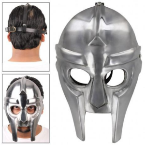Supervillain MF Doom–Style Mask – Hand-Forged Steel Replica