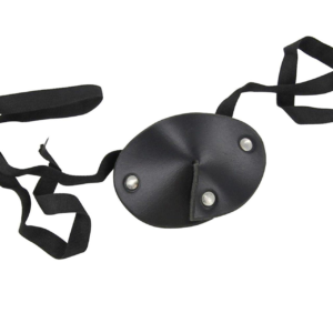 Handmade Pirate Leather Eye Patch – Dark as Night