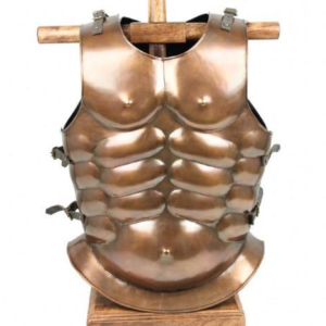 Roman Conqueror Muscle Cuirass – Blackened Brass Steel Armor