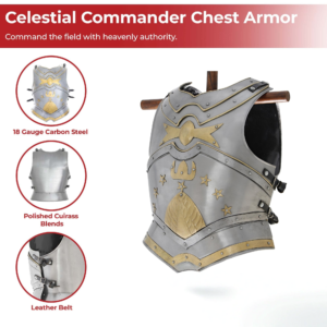 Star Celestial Commander Cuirass – 18g Steel Chest Armor
