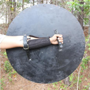 Handcrafted Viking Legacy Battle Shield – 30″ Wood & Steel