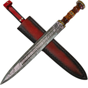 Imperial Roman Gladius Damascus Steel Collector Sword