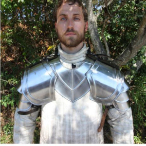 Knight’s Medieval Steel Pauldrons – 15th Century Shoulder Armor