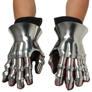 Hourglass Knight Gauntlets – 14th Century Steel Hand Armor