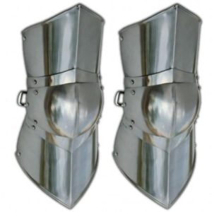 Authentic Battle Ready Greaves Leg Armor – 18g Steel Pair