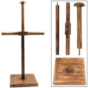 Medieval Armor & Helmet Wooden Display Stand