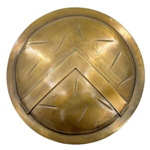 Spartan Warrior Hoplon Shield – Antique Steel Display Shield
