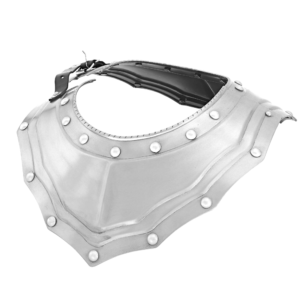 Renaissance Elegance Steel Gorget Neck Armor