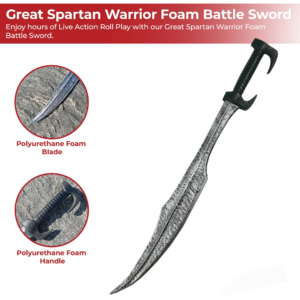 Spartan Foam Battle Sword for LARP & Cosplay Combat