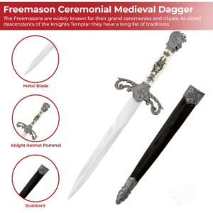 Templar Legacy Masonic Ceremonial Dagger